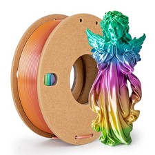 3Dgenius Filamento PLA Arcobaleno di Seta 1,75 mm 3D 250 g, Caramelle Sfumate 