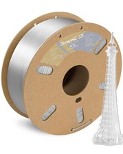 Filamento PETG Stampa 3D 1,75mm Trasparente 1kg Bobina per Stampe di Qualità