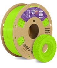 OVERTURE Filamento TPU 1,75mm Rotolo Flessibile, 95A Morbido 3D Tpu Verde Chiaro 