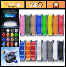 Confezione Filamento 16 Colori PLA 1,75mm per Stampa 3D, Bobine 0,25kg, Confezione Sottovuoto