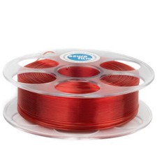 PETG - Filamento 1.75mm 1 kg ROSSO TRASPARENTE AzureFilm PET stampante 3D