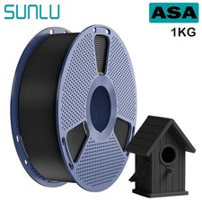 SUNLU 1 KG ASA nero filamento stampante 3D 1,75 mm ASA 1 KG UV/pioggia/resistente al calore
