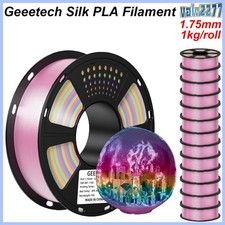 1 ~ 100 kg Geeetech Silk PLA filamento stampante 3D 1,75 mm 1 kg/rotolo seta arcobaleno