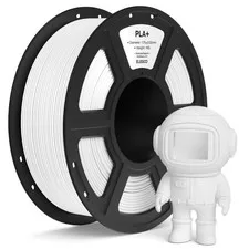 ELEGOO PLA+ Filamento 1,75mm Bianco 1KG, PLA Plus ad Alta Resistenza per Stampan