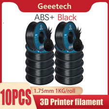 {10PCS}Geeetech stampante 3D ABS + filamento nero 1,75 mm 1 kg per rotolo IT nuovo