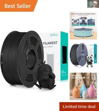 Filamento 3D PLA nero opaco 1 kg - 1,75 mm con precisione dimensionale +/- 0,02 mm