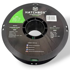 HATCHBOX ABS FILAMENTO 1,75 mm bobina stampante 3D VERO VERDE SCATOLA APERTA 58% materiale