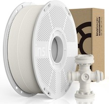 Inslogic filamento di nylon pre-essiccato 1,75 m 3D 2,2 libbre, 2,2 libbre PA6/66 naturale 