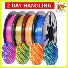 Filamento stampante 3D seta doppio colore filamento PLA 1,75 mm +/- 0,02 mm, bicolore p...