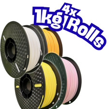 Filamento 3D | PLA | PACCHETTO DI 4 ROTOLI DA 1 KG