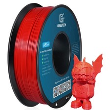 Geeetech 1,75 mm ABS + filamento 1 kg rosso filamento ad alta resistenza per stampante 3D DE