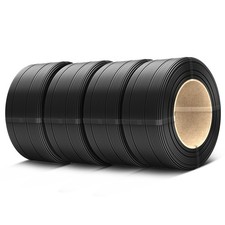 Filamento PETG 500g 1,75mm + -0,02mm Precisione Dimensionale Confezione da 4 Nero SUNLU