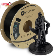 Polymaker Filamento PLA PRO 1,75mm, Filamento PLA Nero Resistente e ad Alta Rigidità 1,75