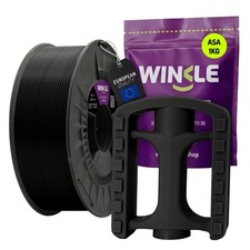 WINKLE Filamento ASA 1.75mm Nero Corvino Bobina da 1kg Filamento per Stampante