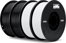 TPU 95A Filamento per Stampanti 3D 1,75 Mm Nero Bianco 4KG, TPU Filamento Flessi