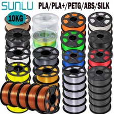 SUNLU 10x 1KG ASA/PLA/PLA+/PETG/SILK/ABS/PVB filamento stampante 3D PLA 10KG 1,75MM