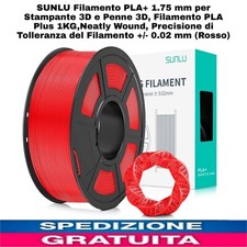 Filamento PLA+ 1.75 Mm per Stampante 3D E Penne 3D, Filamento PLA plus 1Kg,Neatl