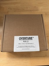 Overture PLA Filamento professionale per stampante 3D, bianco, 1,75 mm, 1 kg (1100202395)
