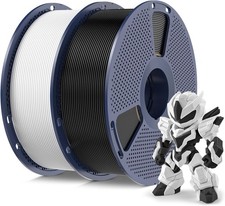 2 filamento stampante 3D 1 kg Sunlu Pla Plus 1,75 mm PLA+ 2 KG +/-0,02 mm senza nodo