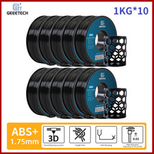 10 kg Geeetech ABS + filamento nero 1,75 mm durevole for FDM stampante 3D 10 * 1 kg