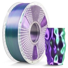 SUNLU Silk PLA Plus Filamento per stampante 3D, Filamento PLA+ Lucido a Doppio C