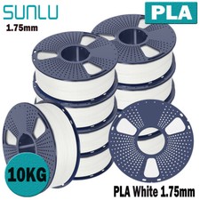 SUNLU 10 rotoli bianco PLA stampante 3D filamento 1,75 mm PLA 10 KG bianco +/-0,02 mm