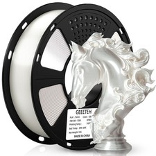Geeetech Silk PLA filamento stampante 3D 1,75 mm 1 kg seta bianco lucido filamento PLA