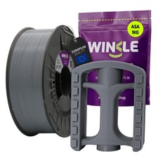 WINKLE Filamento ASA 1.75mm Grigio Cenere Bobina da 1kg Filamento per Stampante