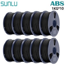 SUNLU 10KG filamento stampante 3D ABS nero 1,75 mm ABS nero 10 kg no bolle