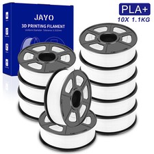 JAYO 10KG Bianco PLA+ 1,75mm Filamento per stampante 3D 1,1KG Elevata tenacità
