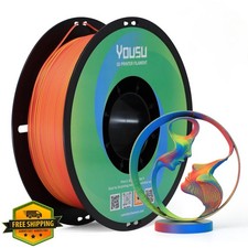 Yousu Tri-Color Matte PLA Filament 1.75mm 1KG 3 Pack