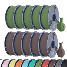 SUNLU 5KG/10KG Filamento per stampante 3D PLA opaco ad alta velocità 1,75mm PLA fino a 600mm/s