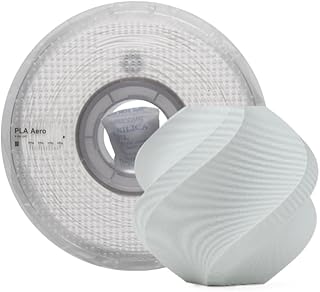 Bambu Lab PLA Aero - Filamento 3D ultraleggero per RC e modelli aerodinamici, densità ridotta e controllabile, finitura matte facile da colorare, 1.75 mm, Filamento con Bobina, 1 kg, Grigio