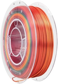 ROSA3D PLA Multicolour Silk Rainbow Filament 1.75 mm for 3D Printers – Slightly Glossy Printer Filament – 3D Filament – Tropical, 0.35 kg Spool
