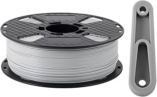 CC3D Bobina di Filamento ABS+ 1,75 mm, 1 kg, per Stampante 3D, Bassa Deformazione, Migliore Adesione, ABS Pro Plus (Grigio Chiaro)