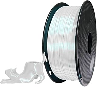CC3D Silk Filament TPU 57D White 1.75mm 1kg 3D Printer Filament FDM 3D Printing Materials 57D TPU Harder Than 95A Silky White