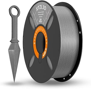 Filamento PETG+ 1,75 mm, filamento PETG+ della stampante 3D, precisione dimensionale +/- 0,02 mm, bobina da 1 kg (2,2 libbre) filamento di stampa 3D per stampante 3D, PETG+ Grigio