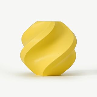 Bambu Lab PLA Matte (Matte) - 3D Filament 1.75mm, Uniform Matte Finish, ±0.3mm Tolerance, RFID and AMS Compatible - Easy to Print - Refill (No Spool), 1kg, Lemon Yellow