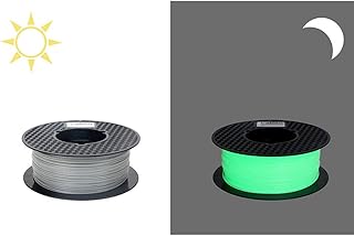 CC3D Filamento PETG si illumina al buio, verde scuro, stampante 3D, 1,75 mm, 1 kg, stampa 3D, filamento si illumina al buio, in PETG, verde brillante