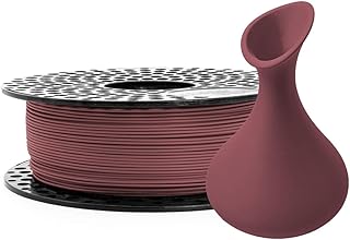 AzureFilm PLA Matte HS 3D Printer Filament 1.75mm, 1kg Spool, High Speed, Ultra Matte Finish, Easy Printing, PLA Filament, for High Speed Printers (Bordeaux, 1kg)