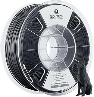 QIDI TECH ASA Filament 1.75mm Black, 3D Printer Filament ASA 1kg Spool (2.2lbs), High UV Resistance, Low Odor, Perfect for Printing Outdoor Functional Parts