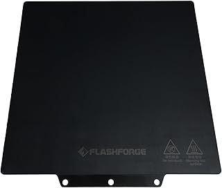 FLASHFORGE Smooth PEI Platform Suitable for Adventurer 5M/5M PRO/AD5X, Toolless Model Removal, Automatic Separation After Cooling, Glueless Printing for PLA and TPU Filament