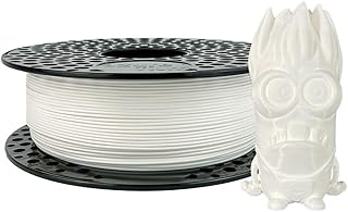 AzureFilm Original PLA Filament for 3D Printer 1.75mm - 1kg Spool - Easy to Print - High Precision - Smooth Surface - Ideal for Prototypes (White, 1kg)