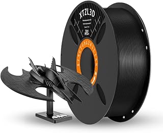 Filamento PETG+ 1,75 mm, filamento PETG+ della stampante 3D, precisione dimensionale +/- 0,02 mm, bobina da 1 kg (2,2 libbre) filamento di stampa 3D per stampante 3D, PETG+ Nero