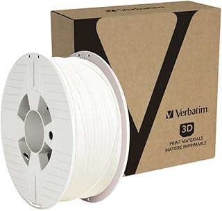 VERBATIM ABS Filament 3D Printing 1.75mm 1KG Acrylonitrile Butadiene Styrene Excellent Performance Extrusion Material for Printer and Pen 3D Printer Filament ABS White