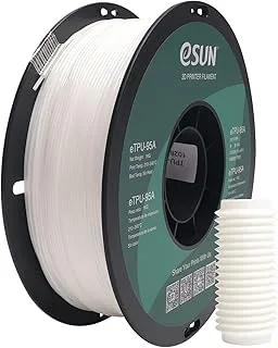 eSUN Flexible TPU Filament 1.75mm, 3D Printer Filament TPU-95A, Dimensional Accuracy +/- 0.05mm, 1kg Spool (2.2lbs) 3D Printing Filament for 3D Printers, White