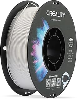 Creality - Filamento in TPU, 1,75 mm, filamento per stampa 3D, elevata elasticità, materiale adesivo morbido, elastico, 1 kg, bianco