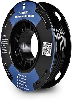 SainSmart bobina piccola da 1.75 mm in TPU, filo flessibile 3D 250 g, precisione delle dimensioni +/-0,05 mm, Shore 95A, nera