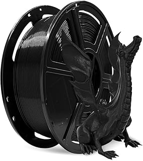FLASHFORGE - 1.75mm PLA 3D Printing Filament and 1kg Spool for Creator Series (Black)
