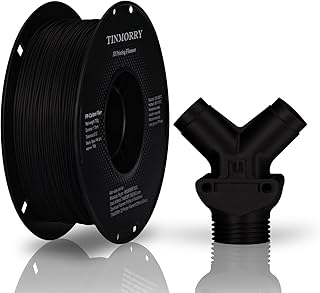 Carbon Fiber Polypropylene Filament 1.75mm, TINMORRY PP-CF, 3D Printing Filament Compatible with Bambu FDM Printers, Net Weight 700g, 1 Spool, Matte Black